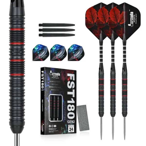 Formula FST180 Gen2 Black-Red Steeldarts