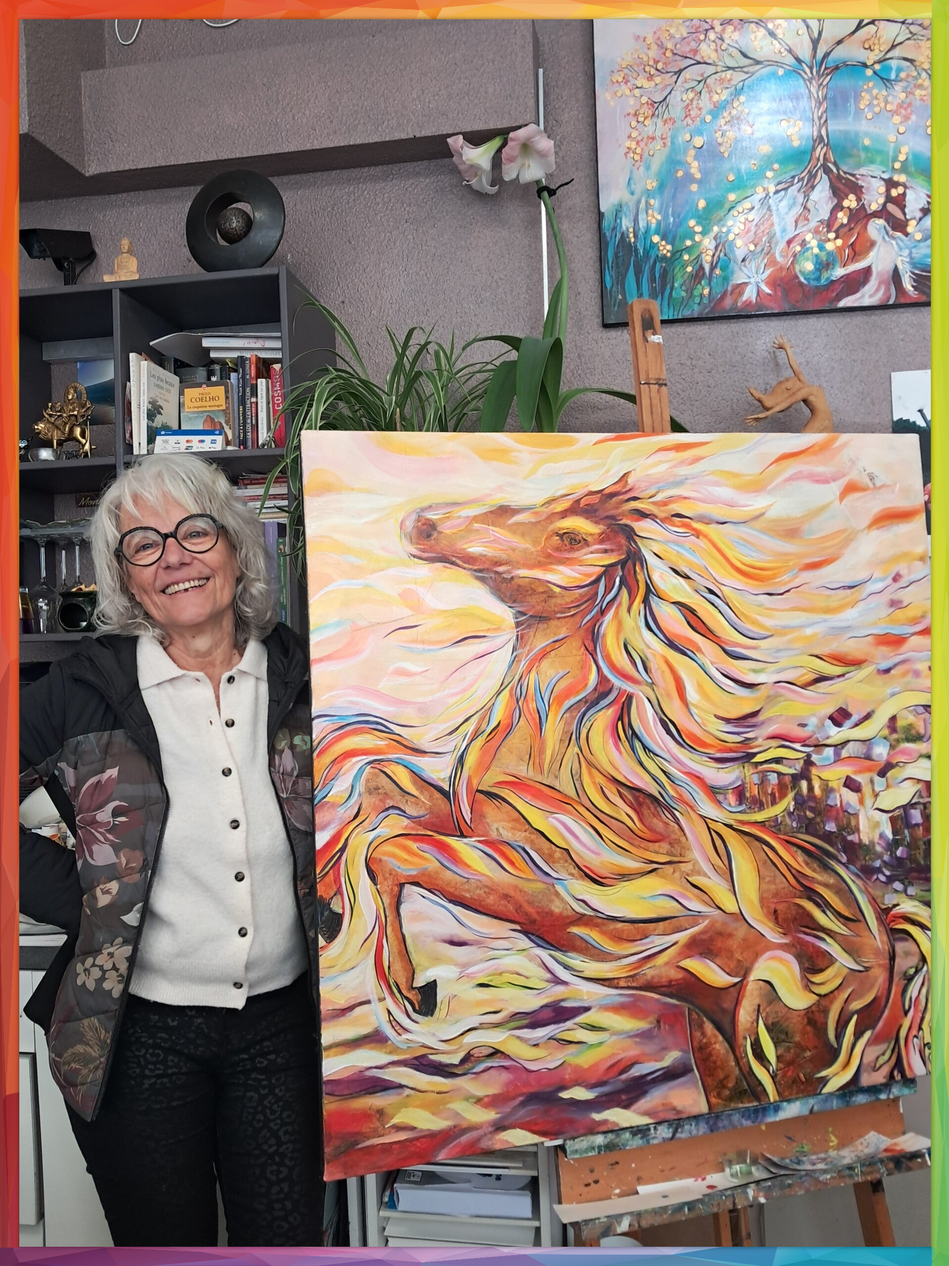 Marie et son cheval de feu