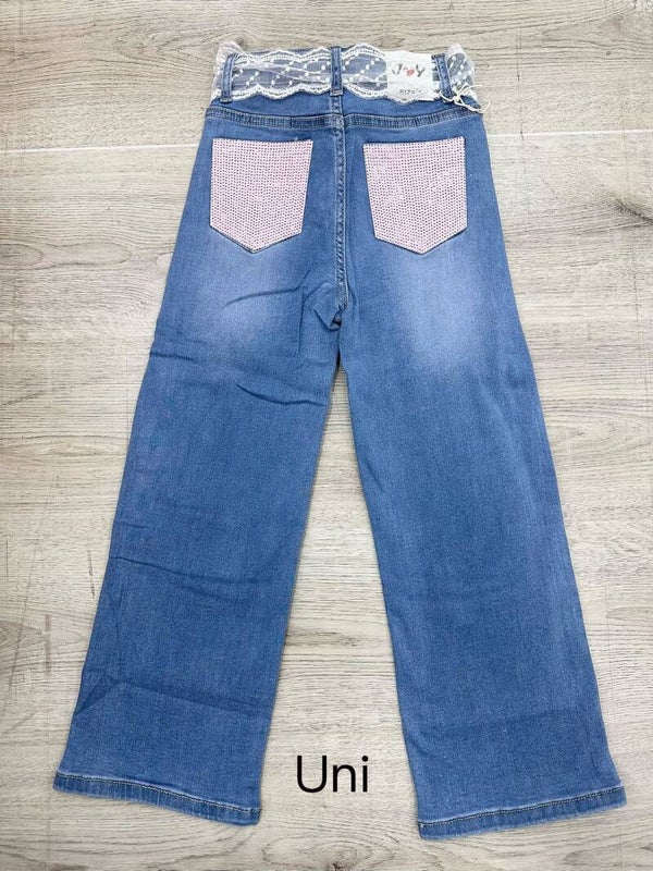 Meisjes glitter broek