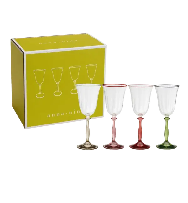 Toasts & Tales Optic Wine Glass Set of 4