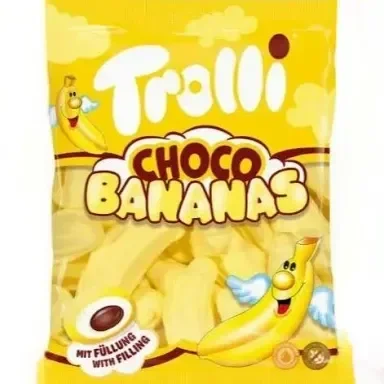 Sachet trolli banane chocolat 150gr