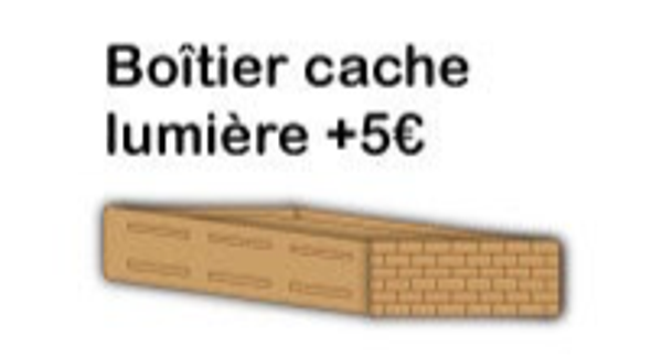 Boitier cache lumière