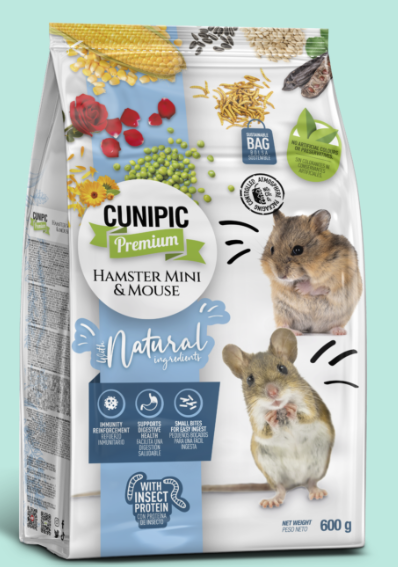 ALIMENTO PREMIUM PARA HÁMSTER MINI Y RATÓN - CUNIPIC