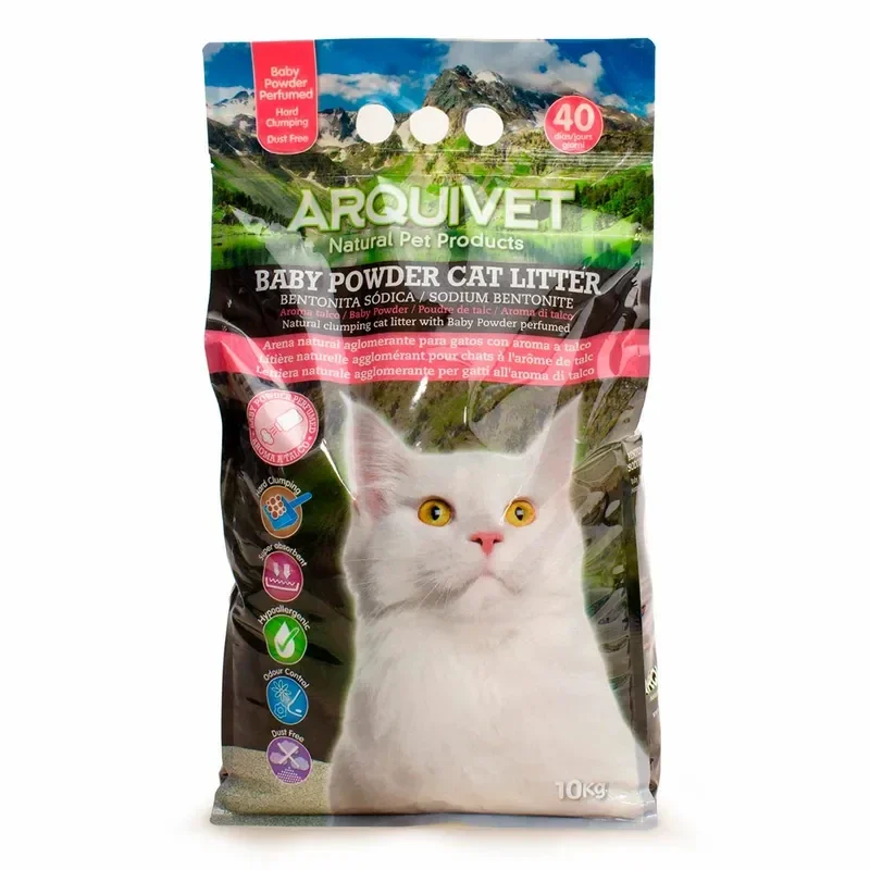Arquivet Baby Powder arena aglomerante para gatos