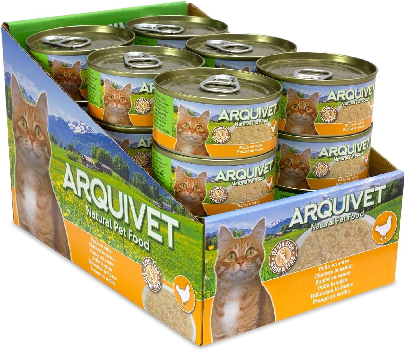 Pack 24 unidades - Pollo en salsa 80g - Mini Filetes de atún para gato