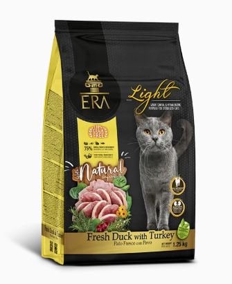 ERA GRAIN FREE LIGHT DE PATO Y PAVO - GATOS ADULTOS
