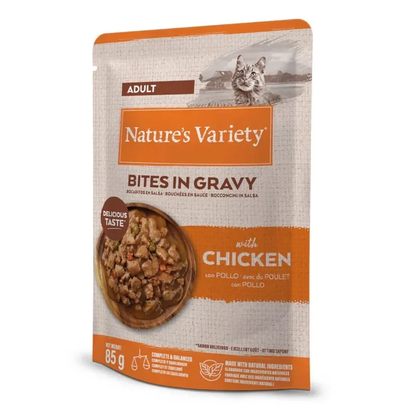 Nature's Variety Bites en salsa con pollo