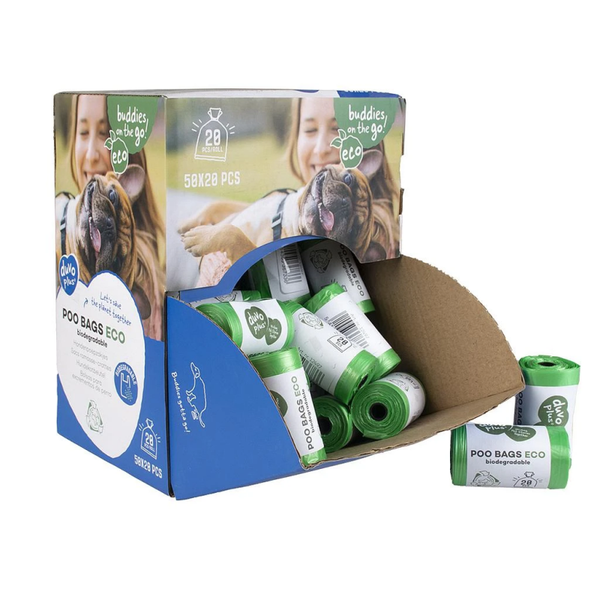 BOLSAS HIGIÉNICAS BIODEGRADABLES DUVO 20 BOLSAS