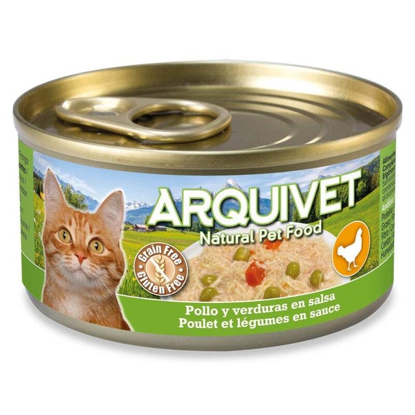 Pollo y verduras en salsa - Mini Filetes de atún para gato