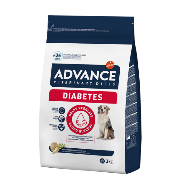 ADVANCE DIETAS DIETS DIABETES Y COLITIS PERRO ADULTO