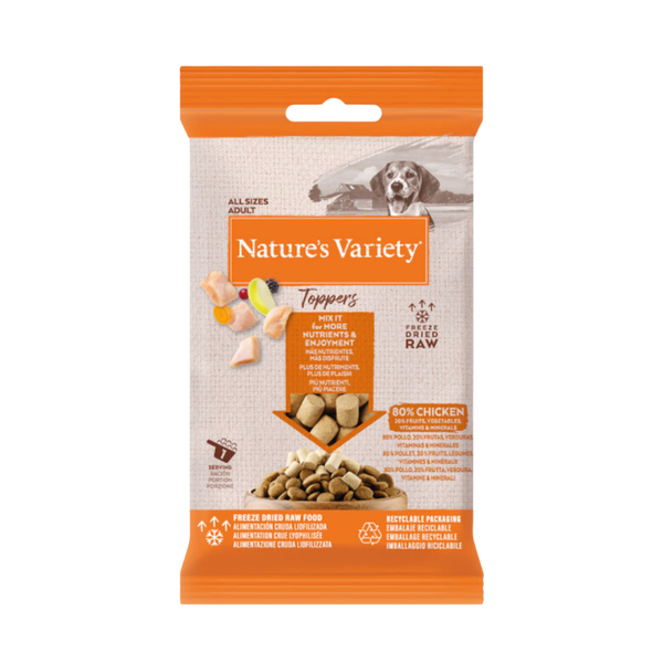 NATURE'S VARIETY TOPPERS – POLLO LIOFILIZADO