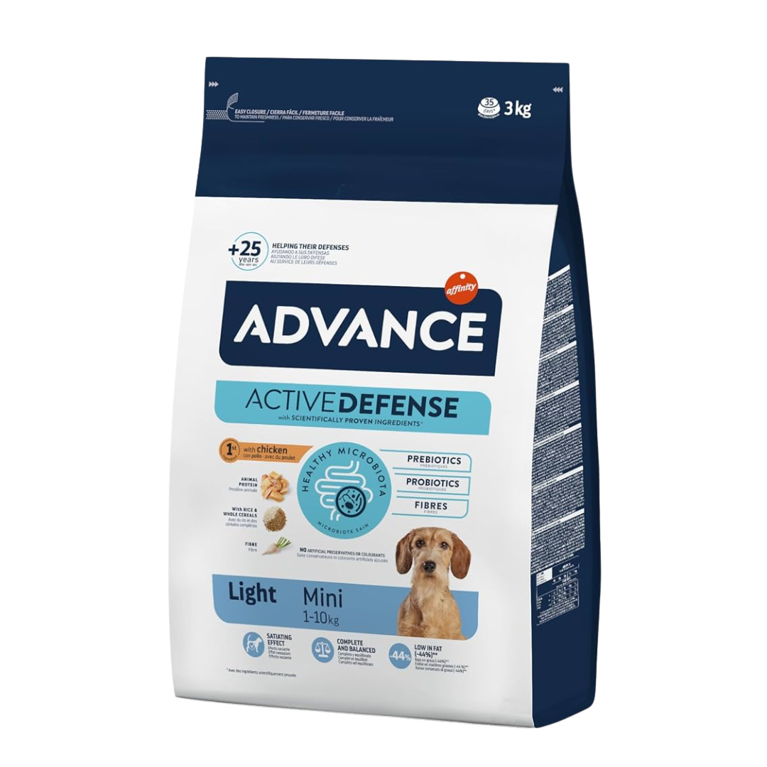 ADVANCE LIGHT MINI PERRO ADULTO RAZA PEQUEÑA
