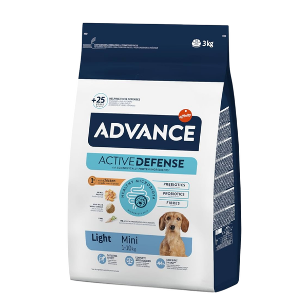 ADVANCE LIGHT MINI PERRO ADULTO RAZA PEQUEÑA