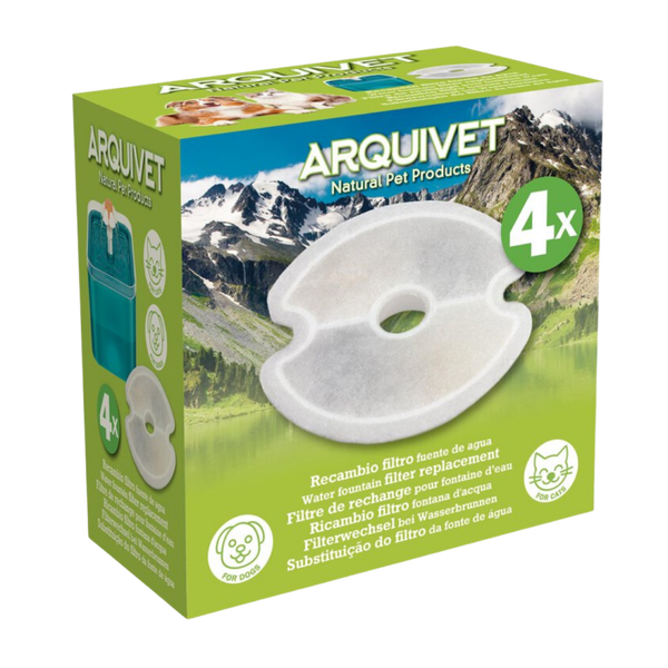 ARQUIVET RECAMBIO DE 4 FILTROS PARA FUENTE DE AGUA