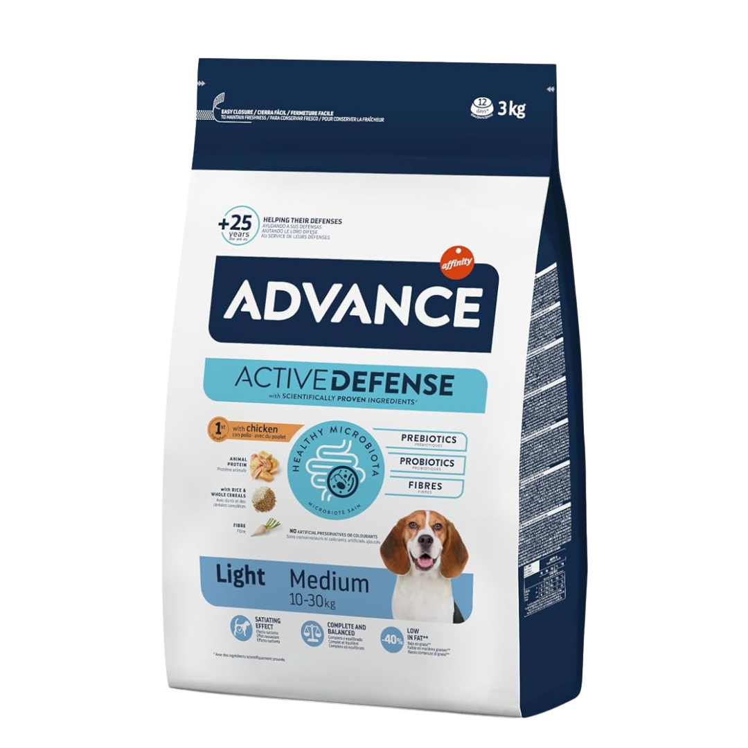 ADVANCE LIGHT MEDIUM PERRO ADULTO TAMAÑO MEDIANO