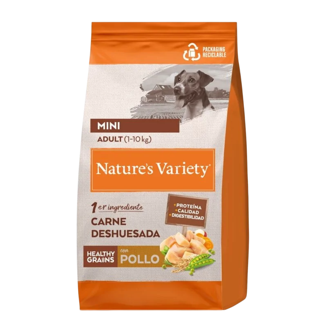 NATURE'S VARIETY HEALTHY GRAIN ADULT MINI POLLO