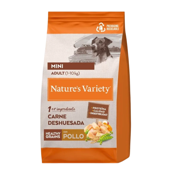 NATURE'S VARIETY HEALTHY GRAIN ADULT MINI POLLO