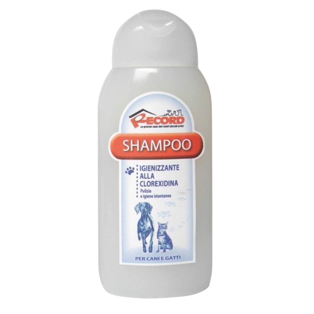 CHAMPÚ CON CLORHEXIDINA PARA PERROS Y GATOS 250 ML