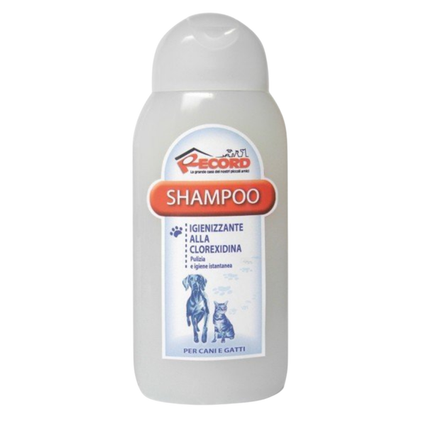 CHAMPÚ CON CLORHEXIDINA PARA PERROS Y GATOS 250 ML