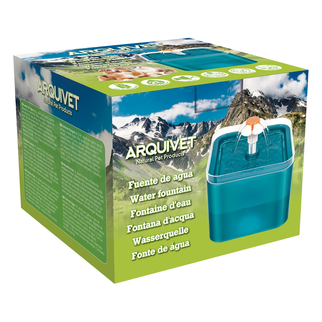 ARQUIVET BEBEDERO FUENTE CON LUZ LED 2 L