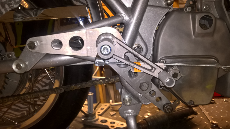 Laverda 750SF shift brake conversion
