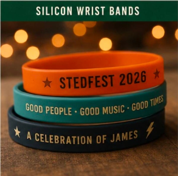 Silicone 'Stedfest' Wrist Band