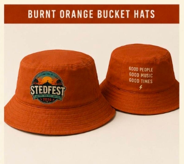 Orange 'Stedfest' Bucket Hat