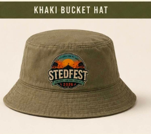 Khaki 'Stedfest' Bucket Hat