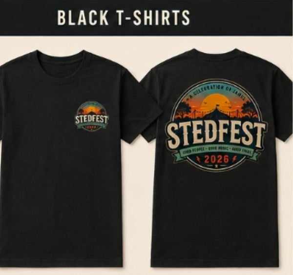 Black 'Stedfest' T-Shirt