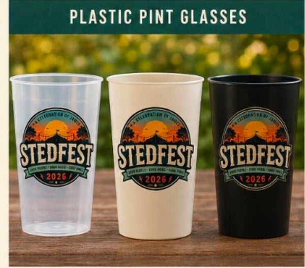 'Stedfest' Plastic Pint Glass