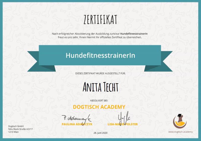 Zertifikat Hundefitnesstrainerin, Teilnahmebestätigung Hundemassage, Teilnahmebestätigung Hundefitnesstraining, Hotel Gollner, HundFIT, Hunde-Fitness-Schule, Hundefitnesschule, Lackifitness, Neujahrswalk, Merry Fit-Mas, gemeinsam fitte Weihnachten, Advent