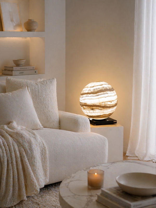 Lampe sphère Onyx