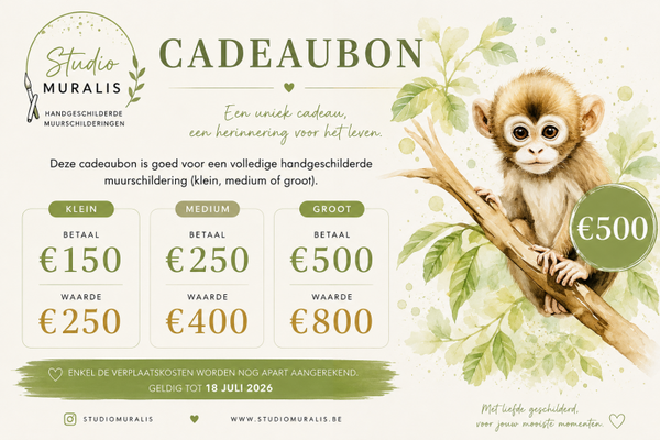 Cadeaubon €500- Waarde €800