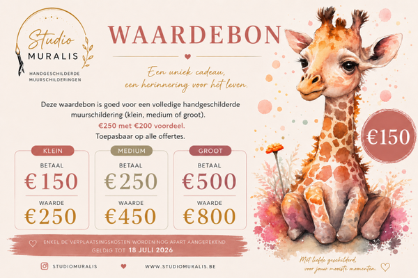 Cadeaubon €150 - Waarde €250 (nog 5 beschikbaar)