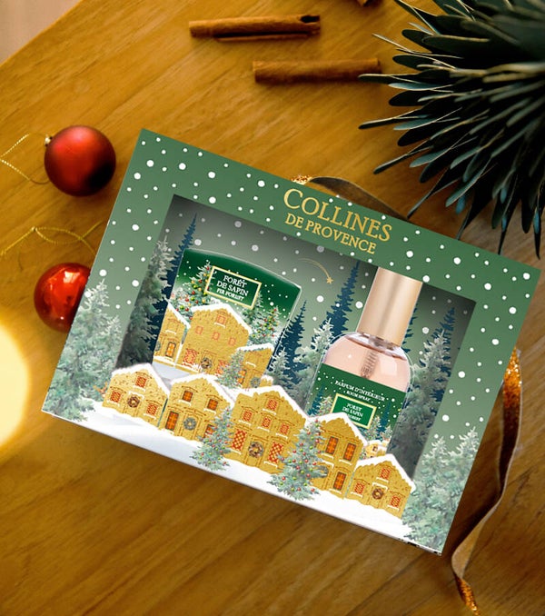 Coffret forêt de sapin bougie 75gr et parfum d'intérieur 50ml