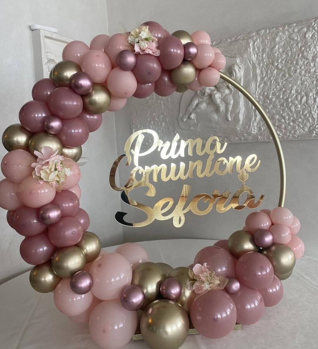 Allestimento tavolo cerchio