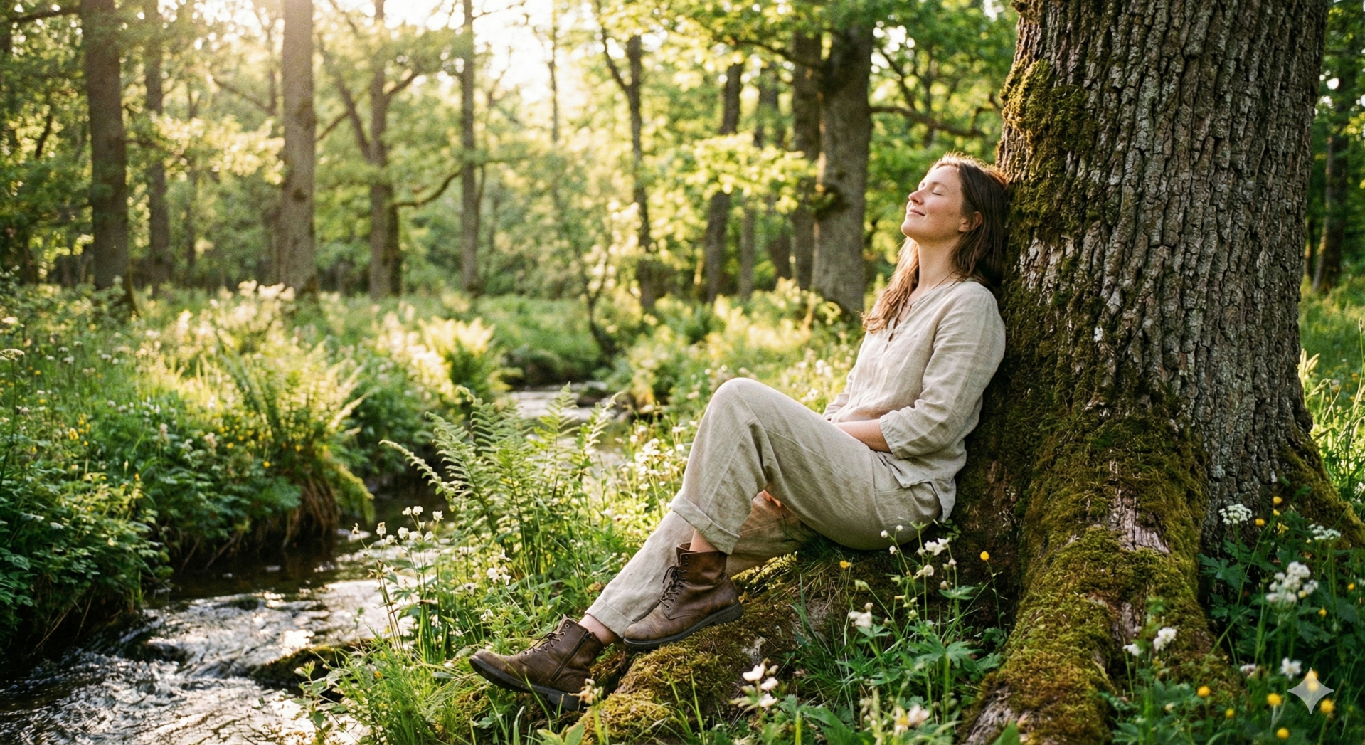 Somatic Experiencing Übung im Wald – Wiederherstellung des inneren Gleichgewichts und Resilienzstärkung.
