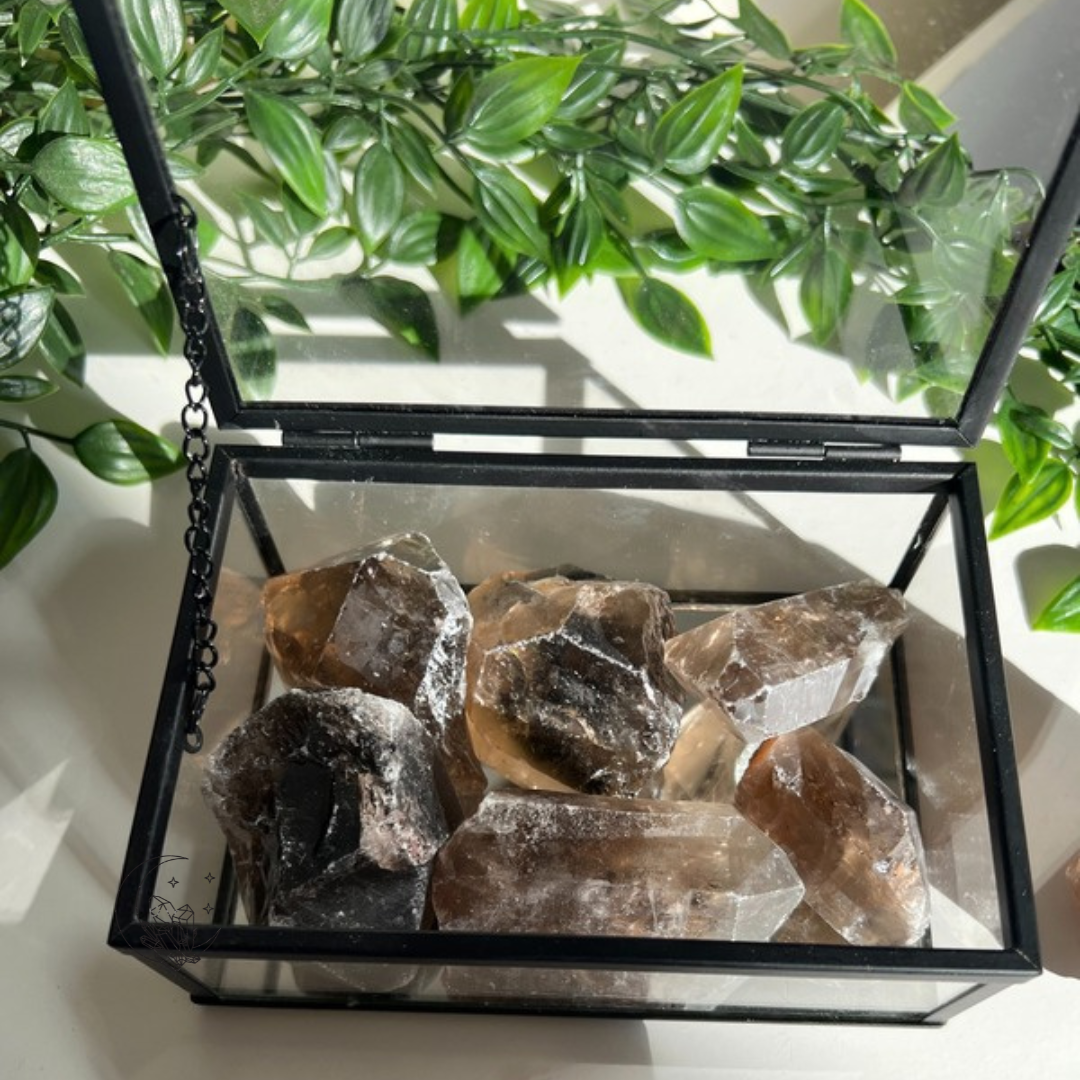 Pointes brutes en Quartz fumé