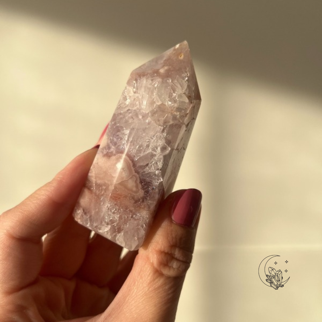 Pointe d'Améthyste Rose ( pièce unique )