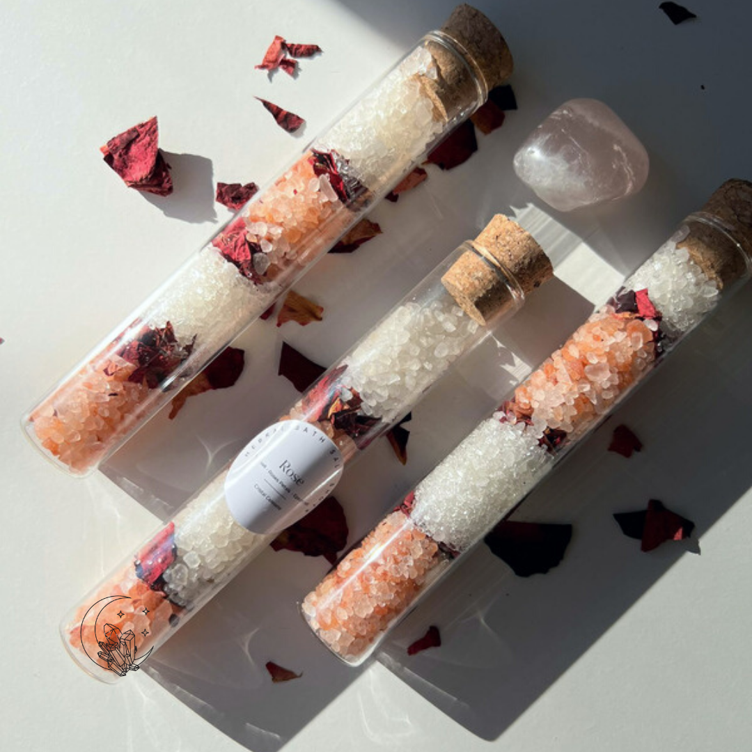 Fiole Sel De Bain  "ROSE "