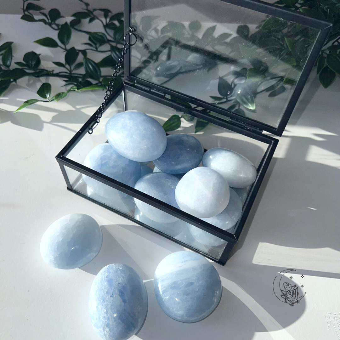 Galets calcite bleue