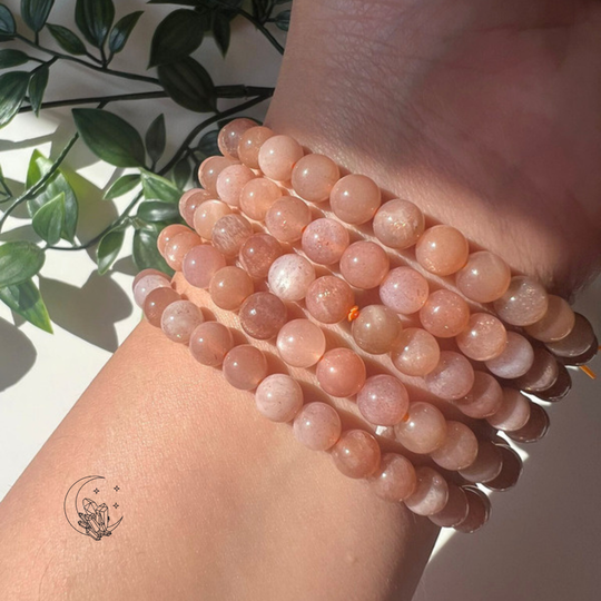 Bracelet mixte en Pierre du soleil A en pierre naturelle