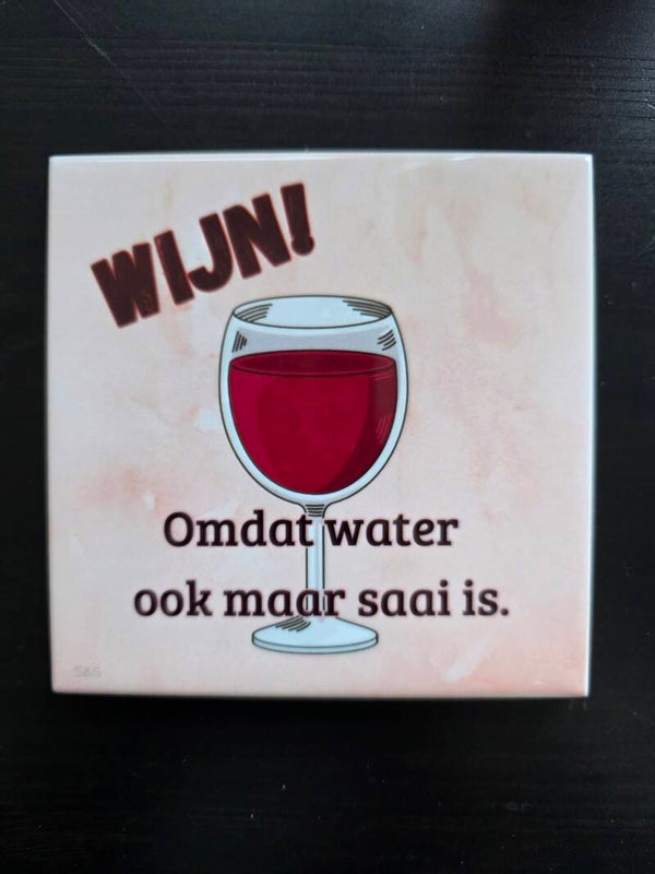 Tegeltjes met spreuken of foto 11/11 cm