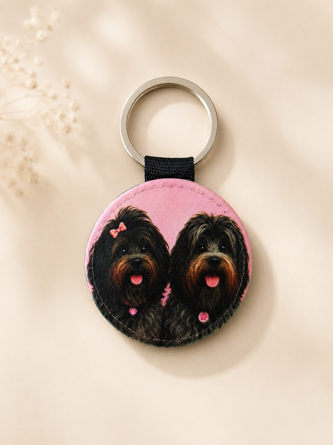 Sleutelhanger rond 5cm va €8,90