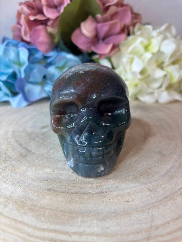 Oceaan jaspis skull 1