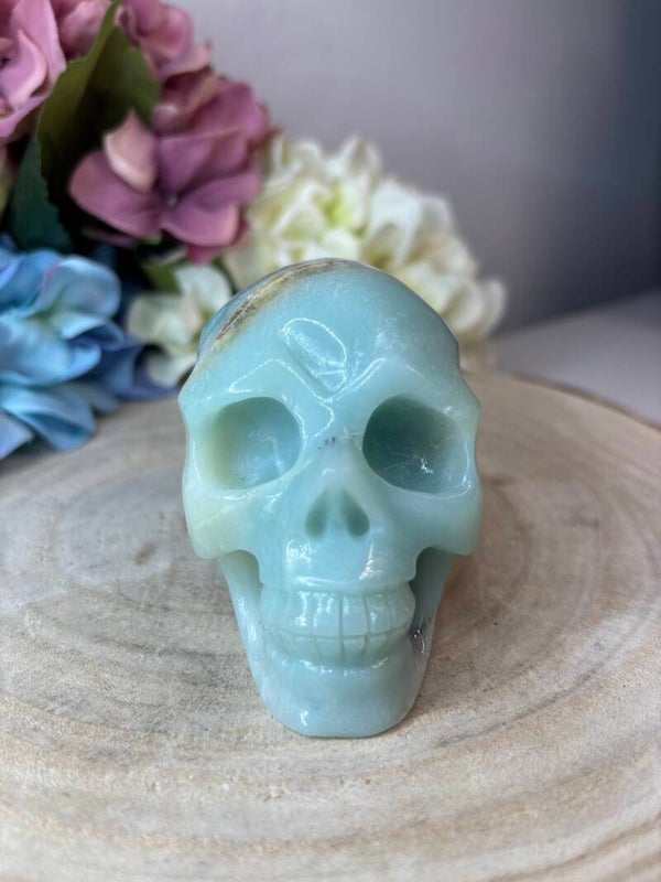 Amazoniet skull