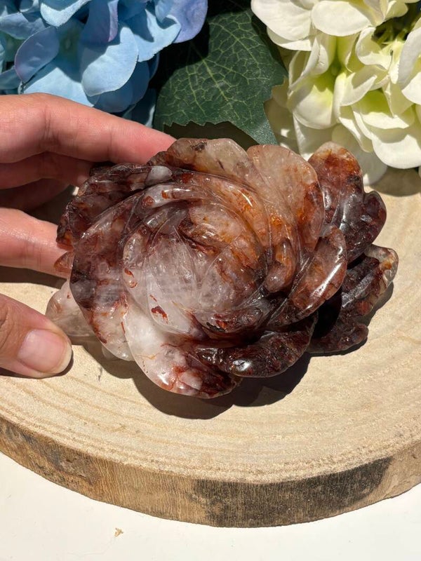 Hematietkwarts bloem