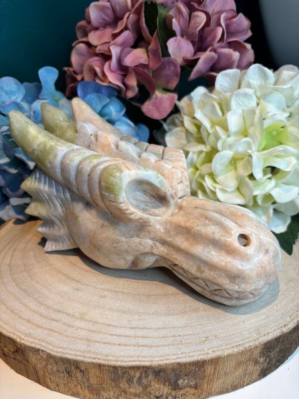 Serpentijn Calciet draak nr 1