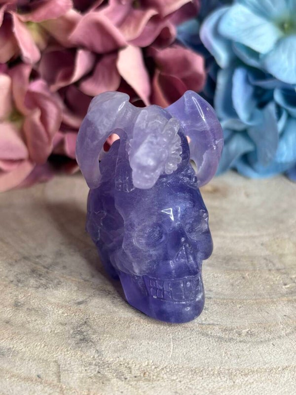 Fluoriet skull draak