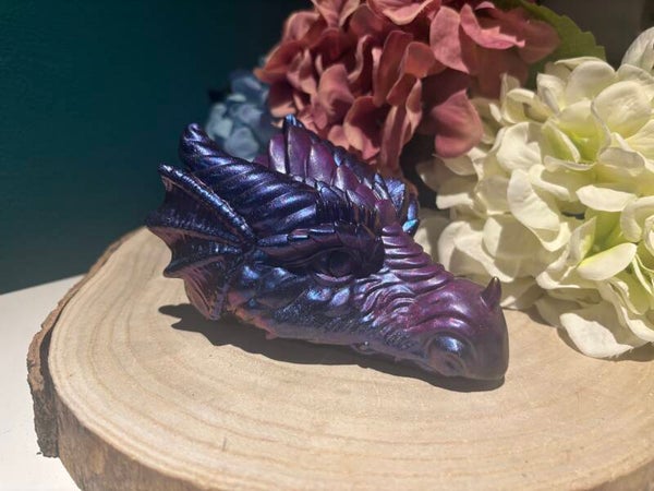 Orgonite draak met de gouden driehoek